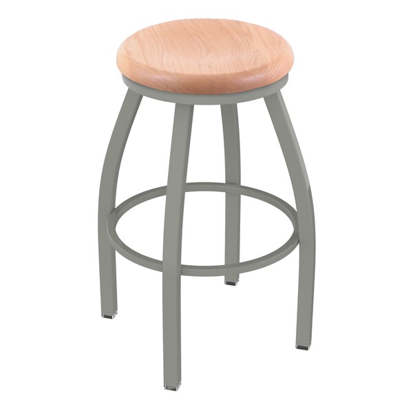 Holland Bar Stool Co 36" Swivel XTall Bar Stool, Nickel Finish, Nat